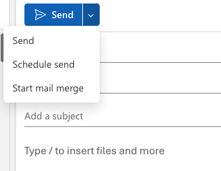 How to schedule emails in outlook